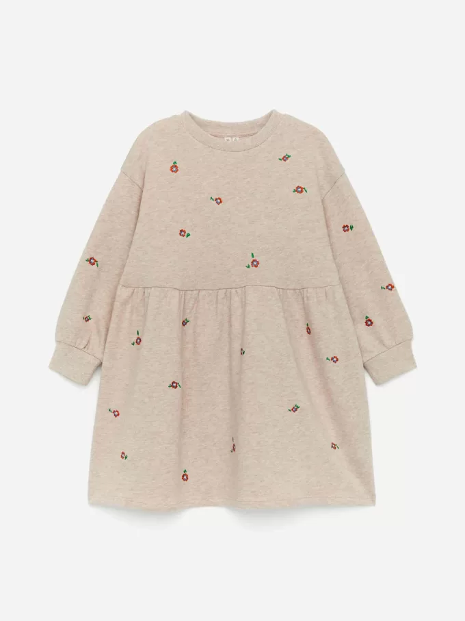 Besticktes Sweatshirt-Kleid