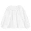 Bluse mit Rüschenkragen