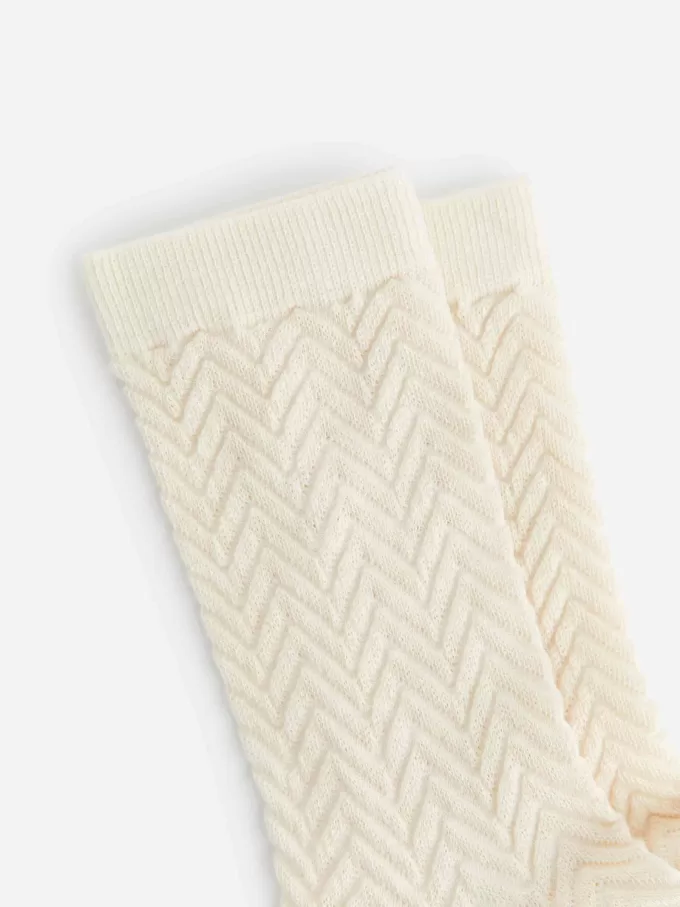 Chevron-Socken aus Baumwolle