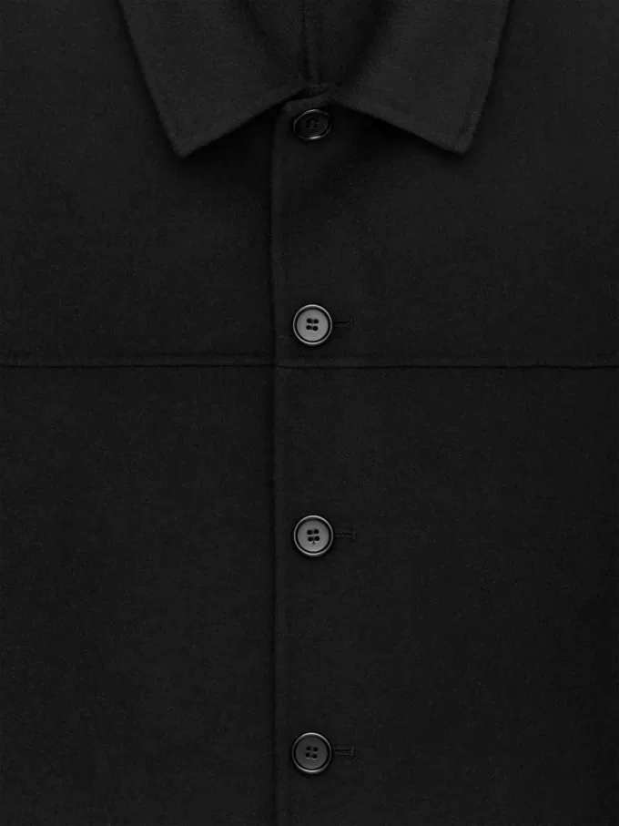 Doubleface-Jacke aus Wollmischung