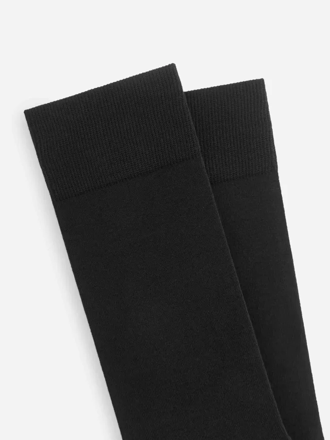 Einfarbige Socken im 3er-Set