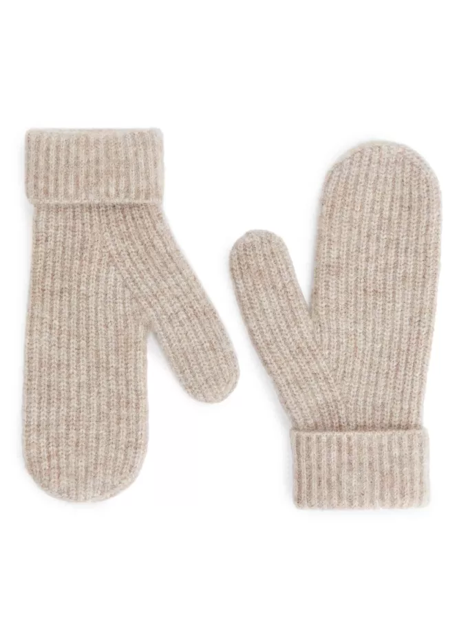 Fäustlinge aus Woll-Alpaka-Mischung