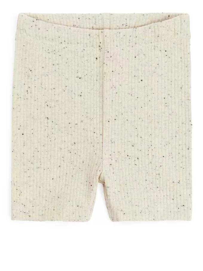 Fahrradshorts aus geripptem Jersey, 2er-Set