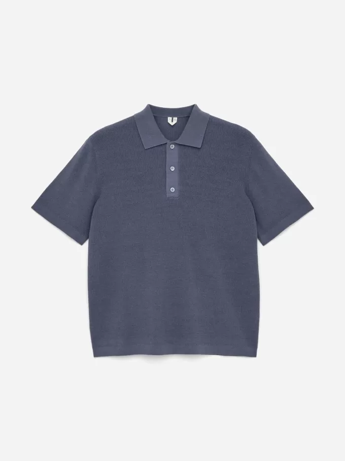 Feinstrick-Poloshirt