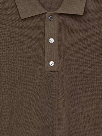 Feinstrick-Poloshirt