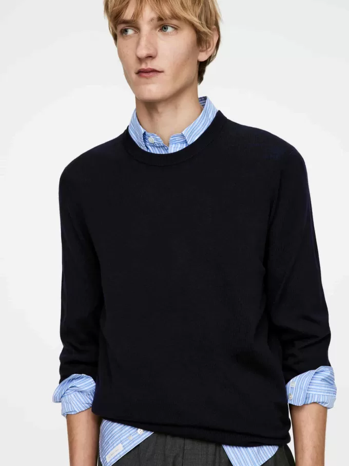 Feinstrickpullover aus Merinowolle