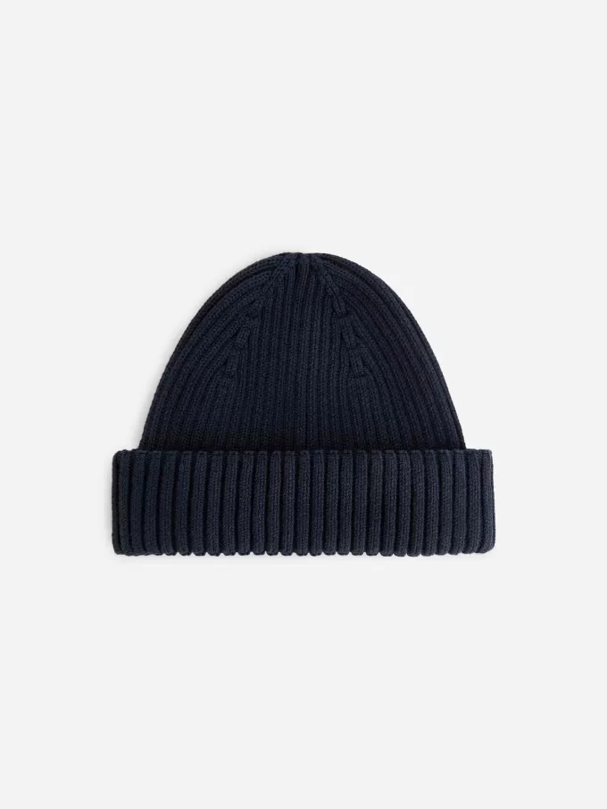 Gerippte Baumwollmütze