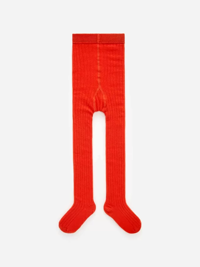 Gerippte Baumwollstrumpfhose