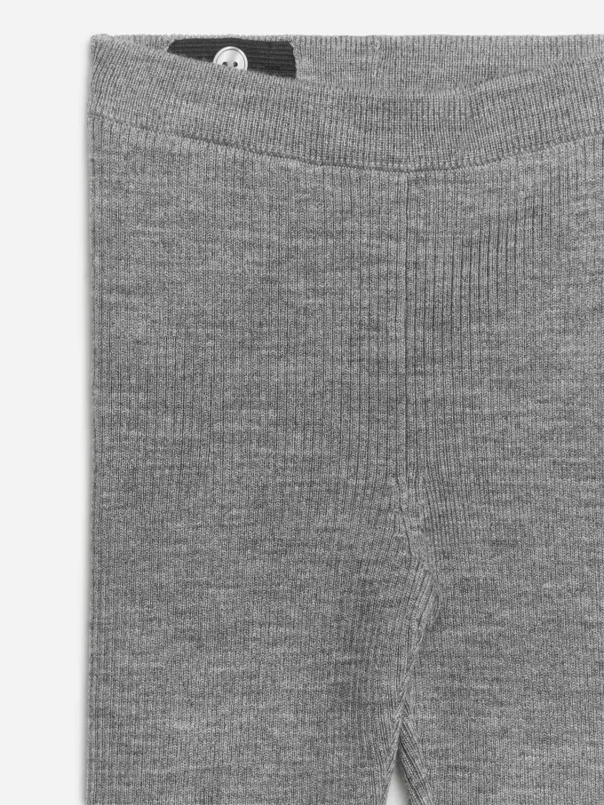 Gerippte Leggings aus Wollmischung