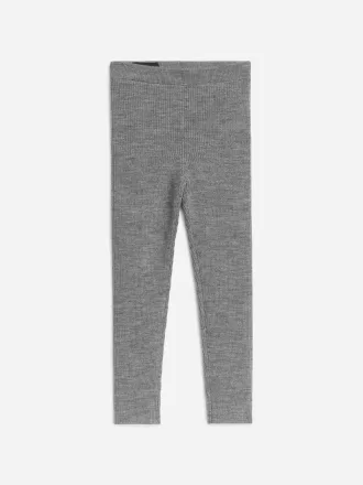 Gerippte Leggings aus Wollmischung