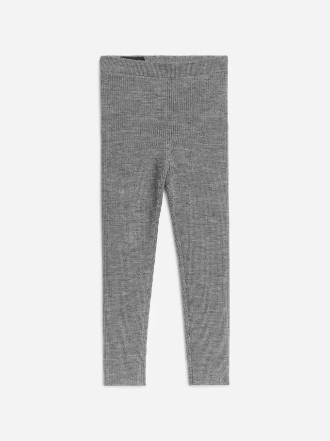 Gerippte Leggings aus Wollmischung