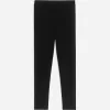 Gerippte Leggings aus Wollmischung