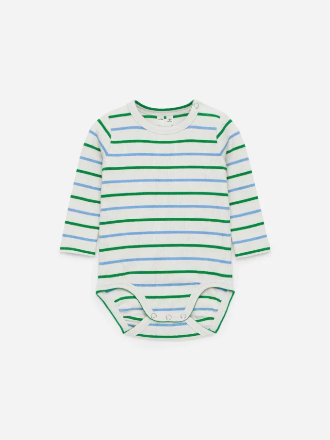 Gerippter Langarm-Body Gerippter Langarm-Body