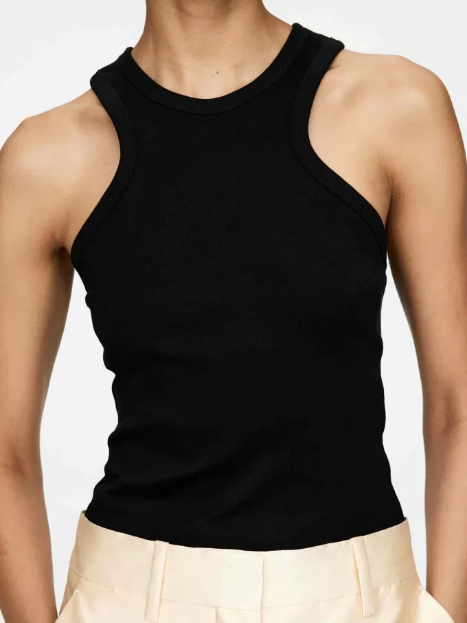 Geripptes Racer-Tanktop Geripptes Racer-Tanktop