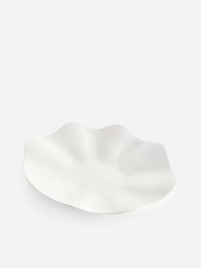 Gewellte Steinzeugschale Gewellte Steinzeugschale