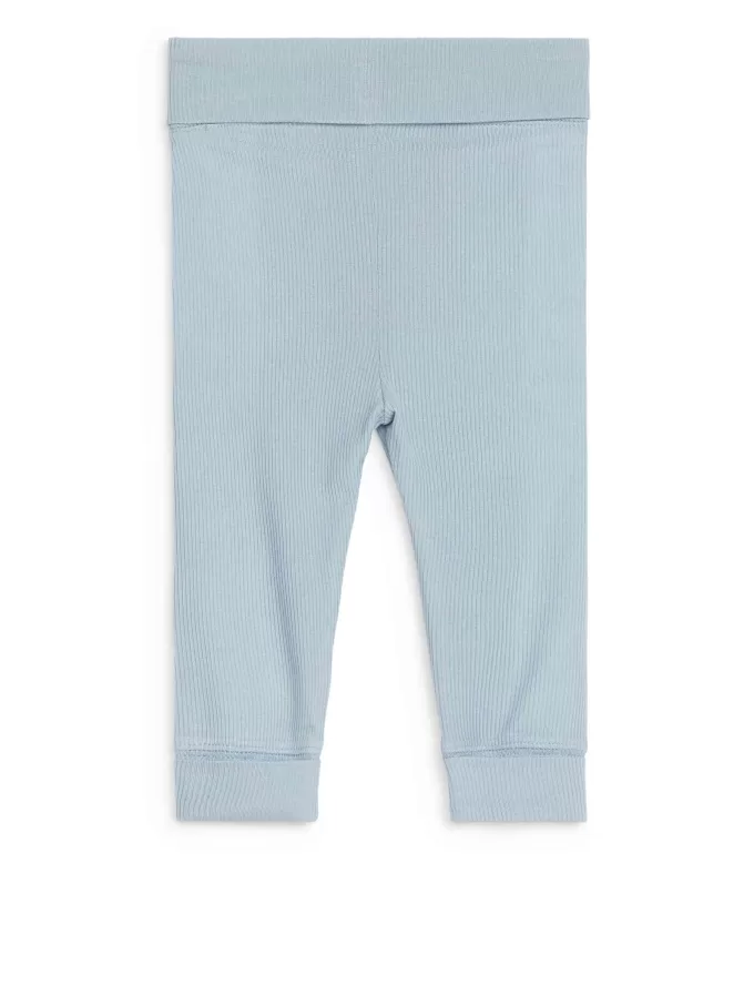 Glatte Ripp-Leggings für Neugeborene