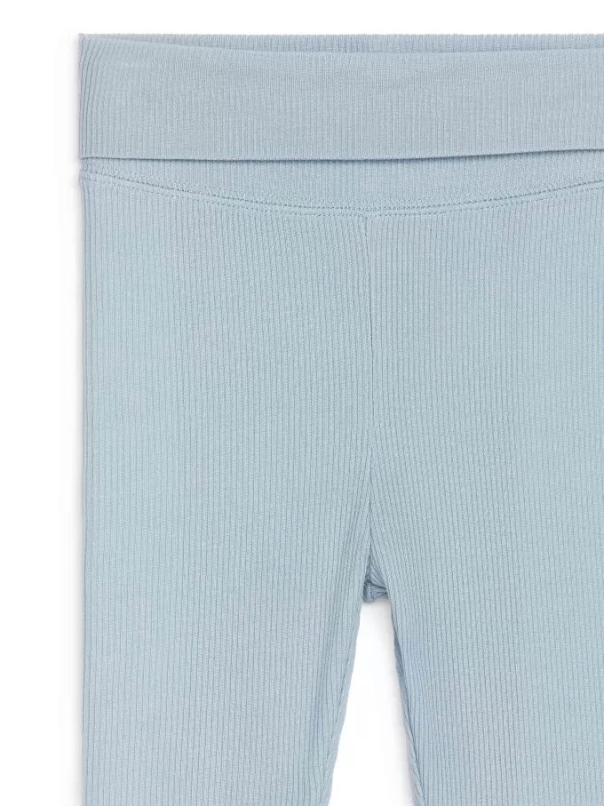 Glatte Ripp-Leggings für Neugeborene