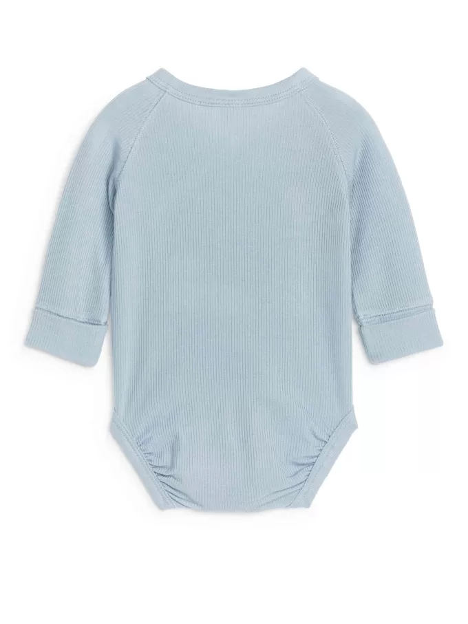 Glatter Rippen-Body für Neugeborene