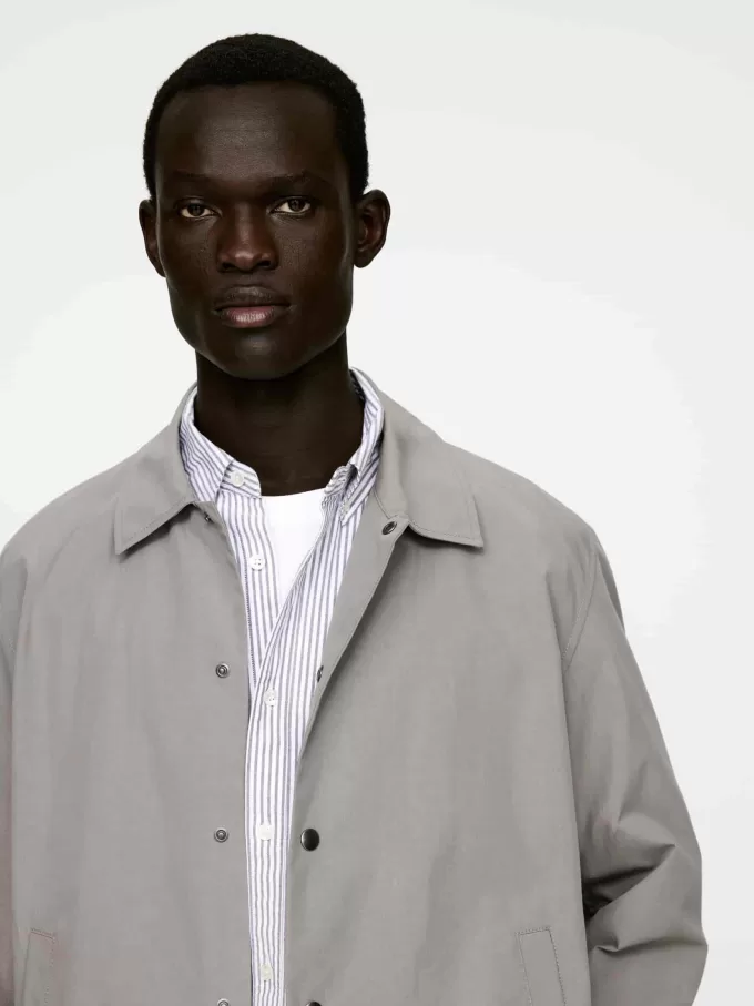 Hemdjacke aus Baumwollmischung