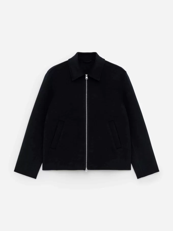 Jacke aus Doublé-Wollmischung