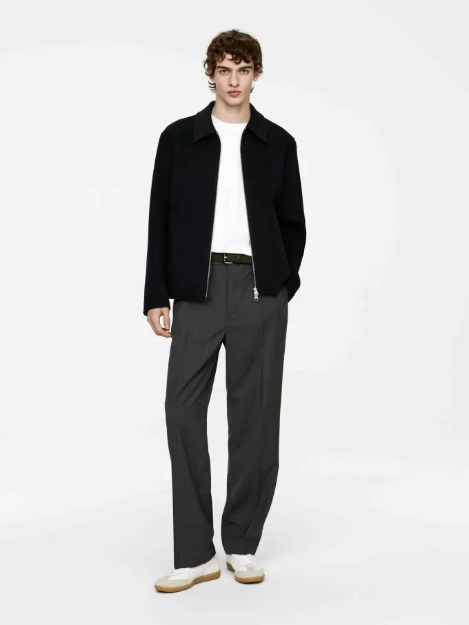 Jacke aus Doublé-Wollmischung