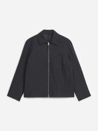 Jacke aus Seersucker