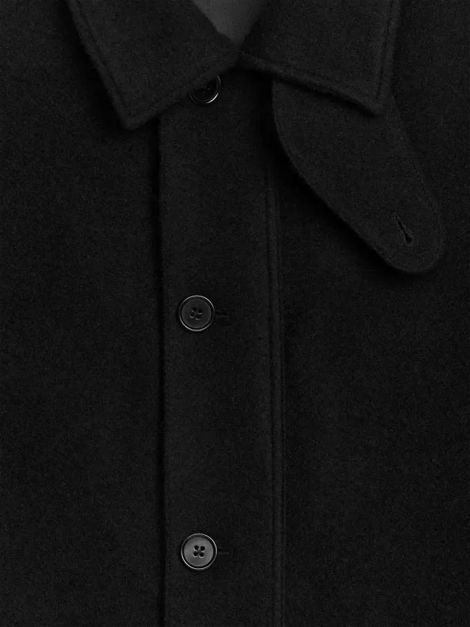 Kastenförmige Jacke aus Wollmischung Kastenförmige Jacke aus Wollmischung