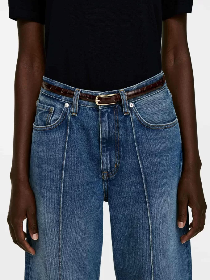 Kroko-Ledergürtel Kroko-Ledergürtel