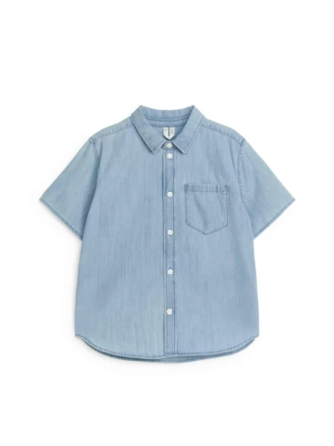 Kurzärmliges Jeanshemd