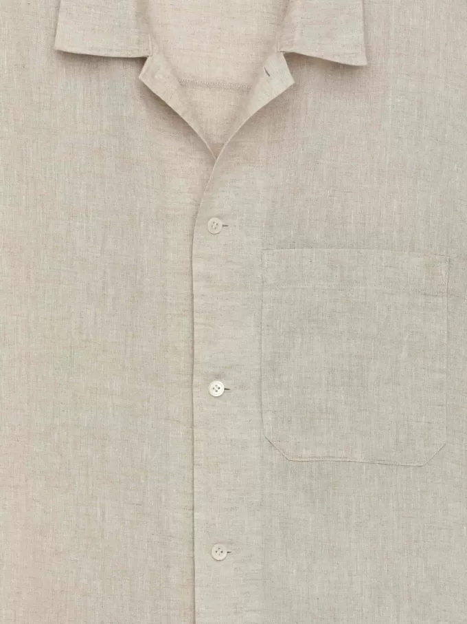 Kurzärmliges Leinenhemd