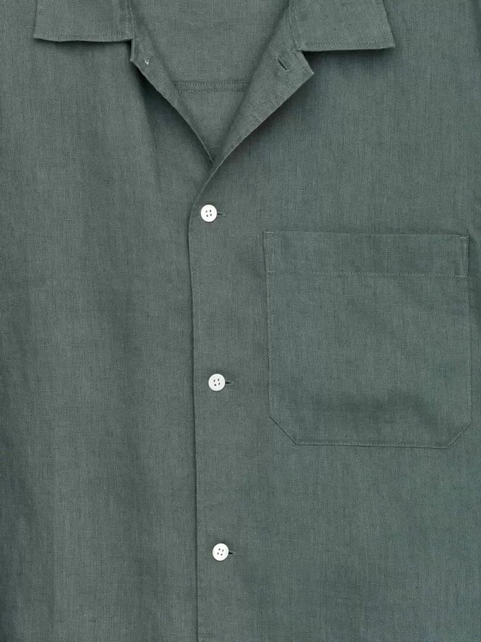 Kurzärmliges Leinenhemd