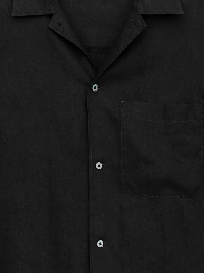 Kurzärmliges Leinenhemd