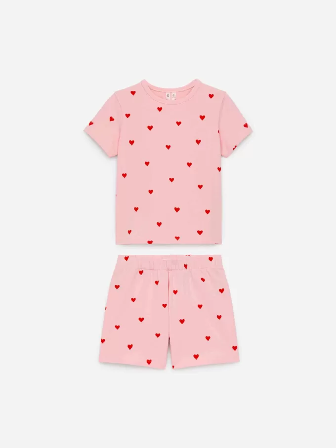 Kurzes Jersey-Pyjama-Set