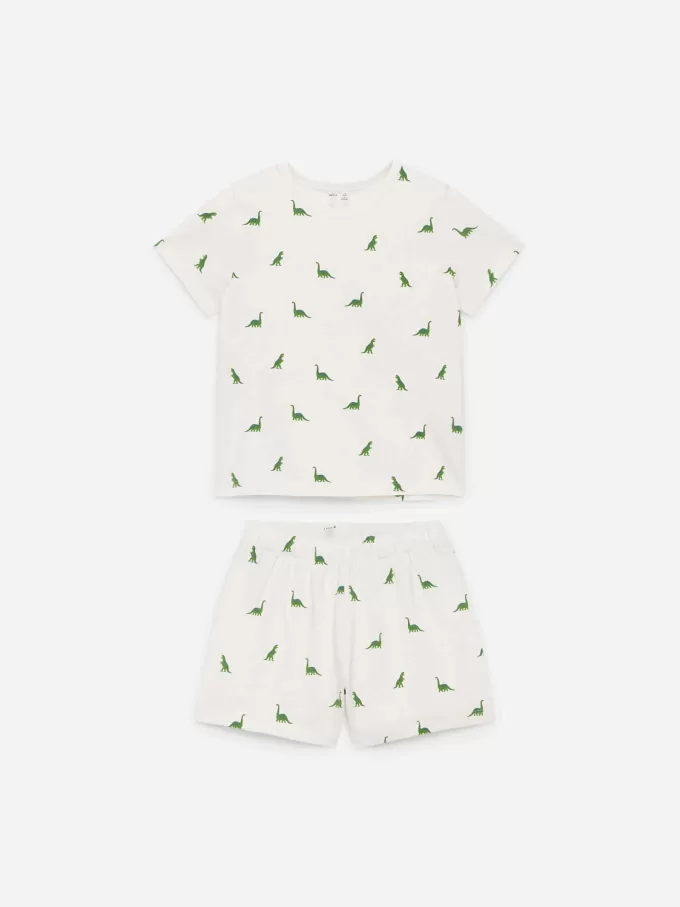 Kurzes Jersey-Pyjama-Set