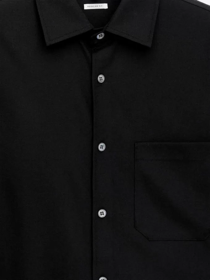 Lässiges Hemd aus Wollmischung