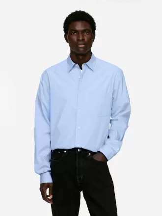 Lässiges Popeline-Hemd