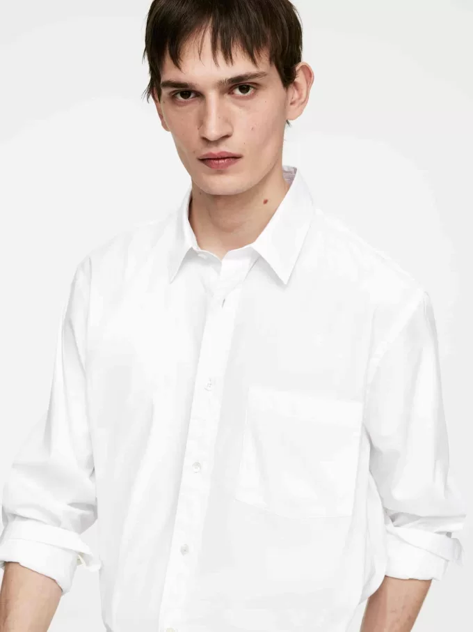 Lässiges Popeline-Hemd