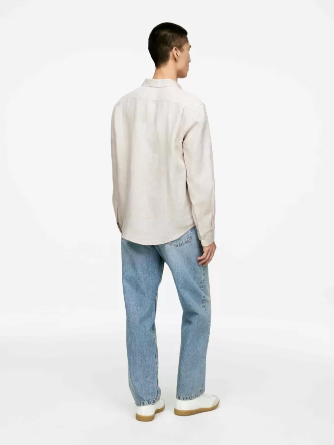 Leinenhemd mit normaler Passform