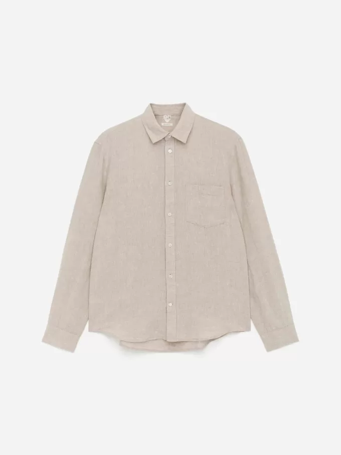 Leinenhemd mit normaler Passform