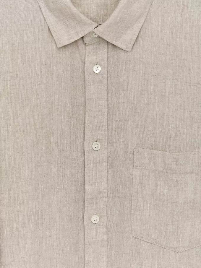 Leinenhemd mit normaler Passform