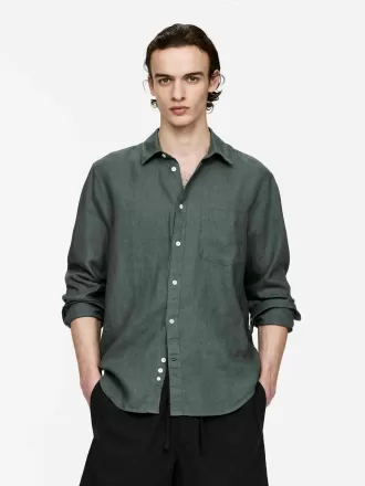 Leinenhemd mit normaler Passform