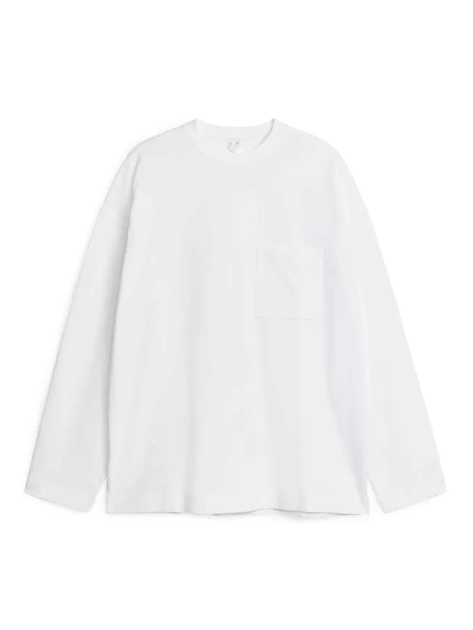 Mercerisiertes Langarm-T-Shirt Mercerisiertes Langarm-T-Shirt