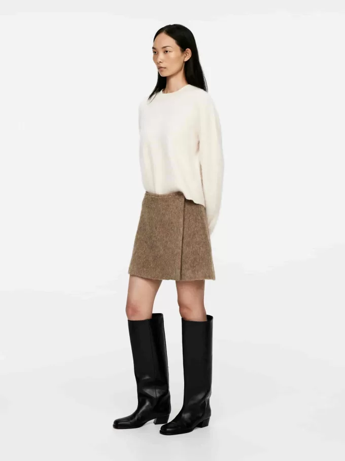 Minirock aus Wollmischung