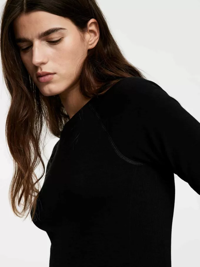 Nahtloses Oberteil aus Wollmischung Nahtloses Oberteil aus Wollmischung