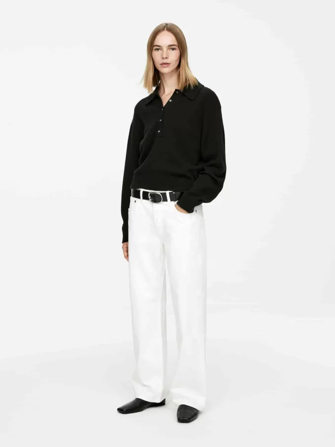 Polopullover aus Wolle