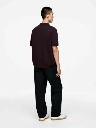 Poloshirt aus Baumwollleinen