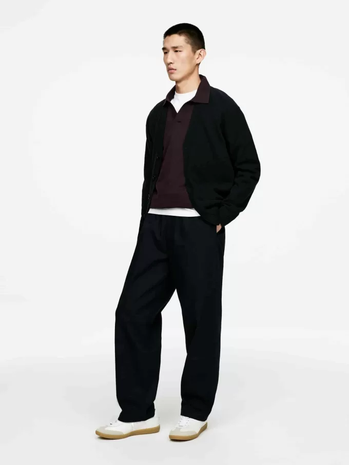 Poloshirt aus Baumwollleinen