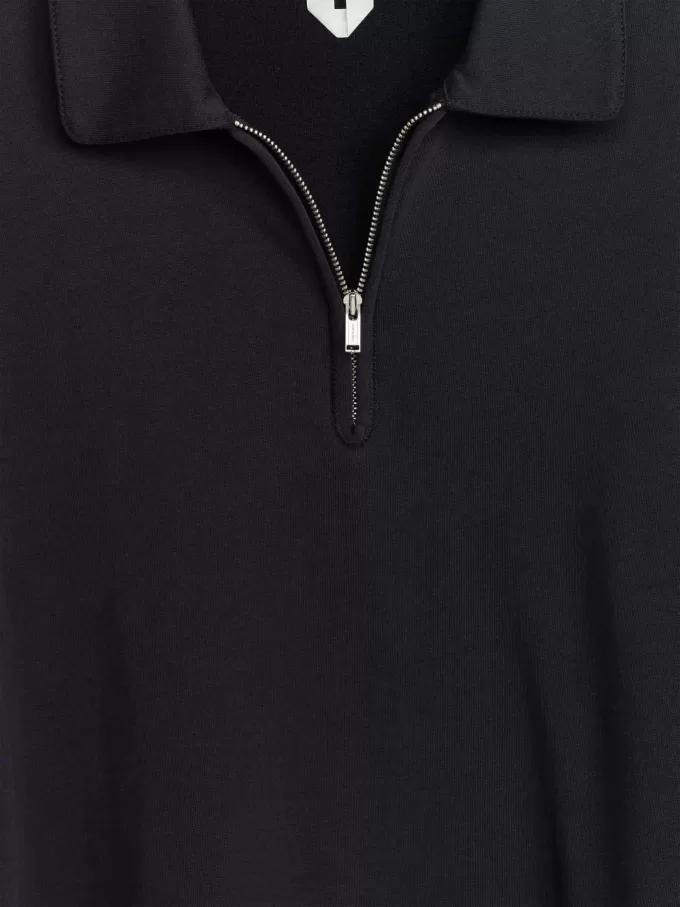 Poloshirt mit halbem Reißverschluss