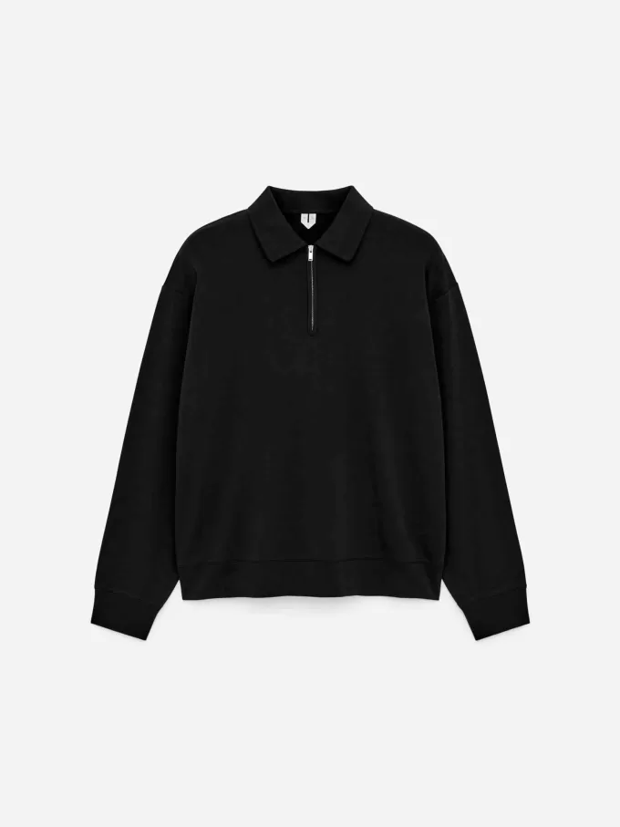 Poloshirt mit halbem Reißverschluss