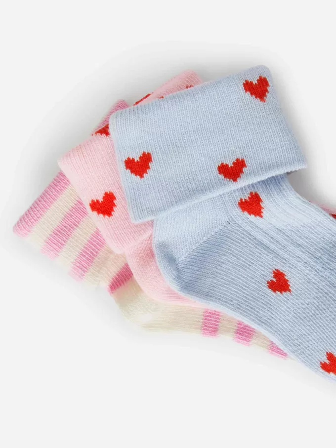 Rippsocken-Set mit 3 Paaren